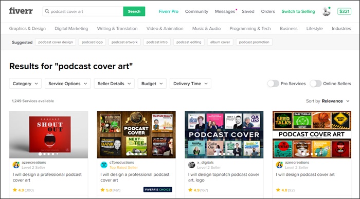 fiverr podcast cover art