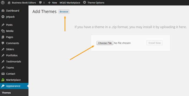 add a new theme to wordpress