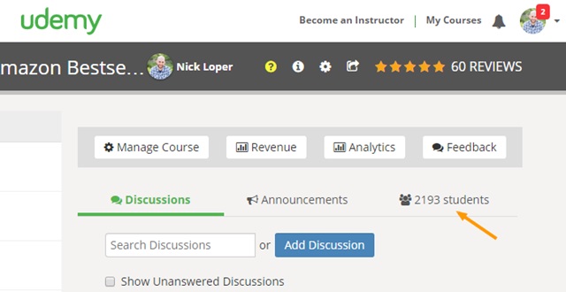 udemy new students