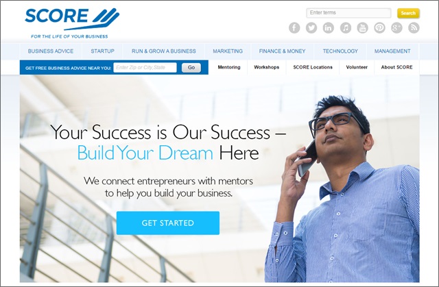 score homepage