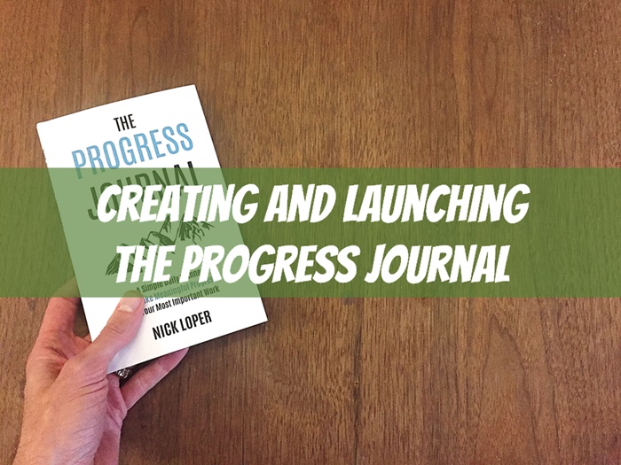 creating the progress journal