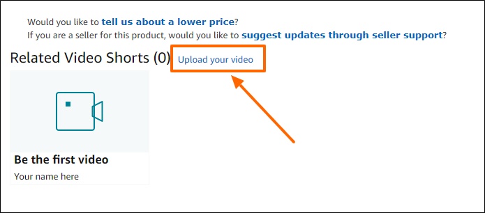 upload a product demo video to amazon