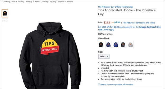 monetize a website with branded merch