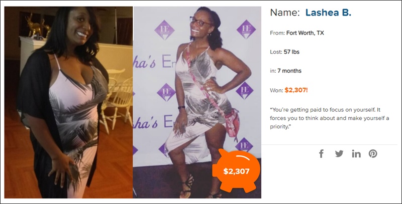healthywage winner - lashea