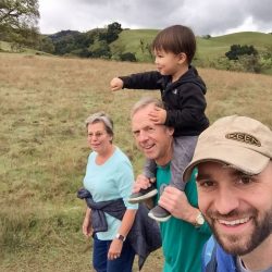 hiking with grandma and grandpa