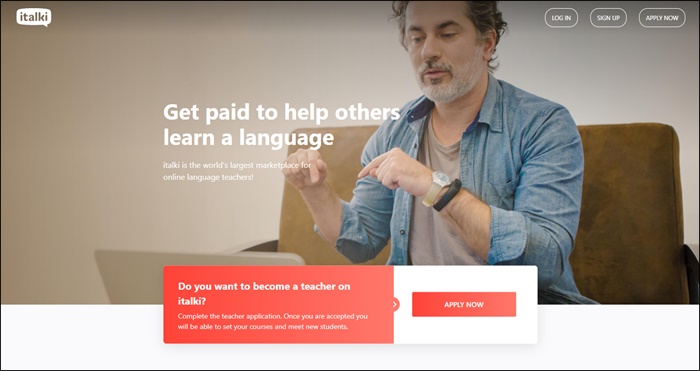 italki homepage