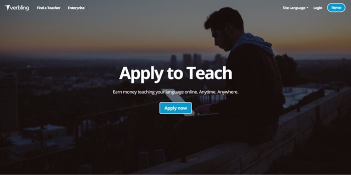 verbling homepage