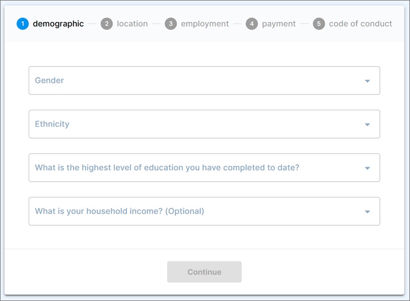 respondent demographic info