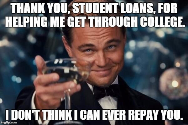 student loan meme leo