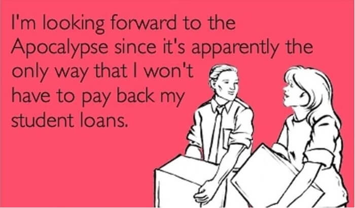 student loan payback meme