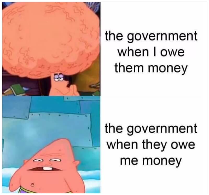 when the government owes you money