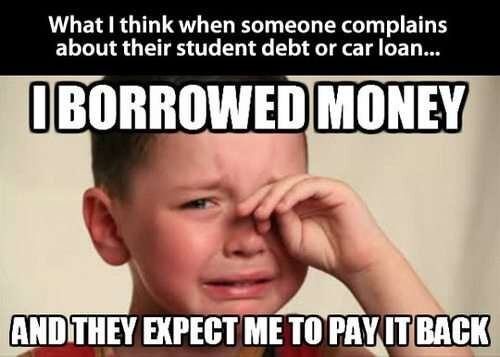 borrowing money meme