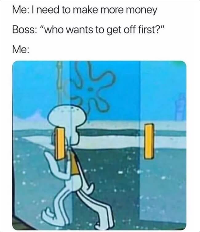 leaving work meme