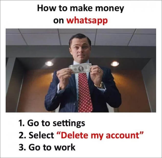 how to make money on whatsapp meme