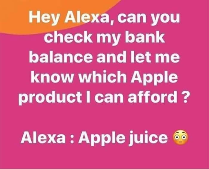 alexa bank account meme