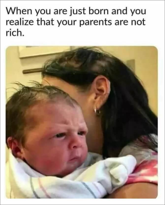 when you learn your parents aren't rich