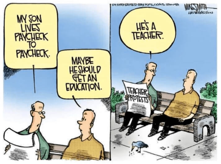 teacher pay meme
