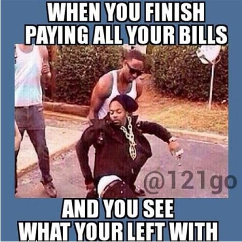 when you have money after paying your bills