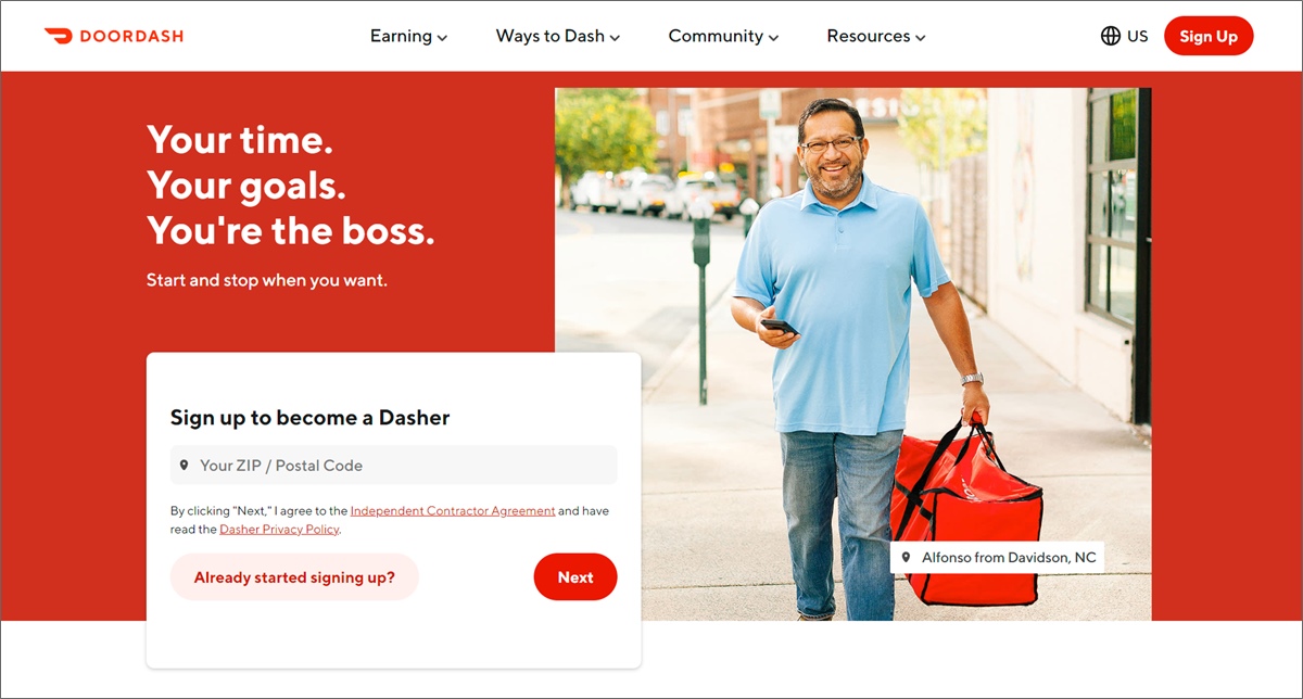 make money with doordash