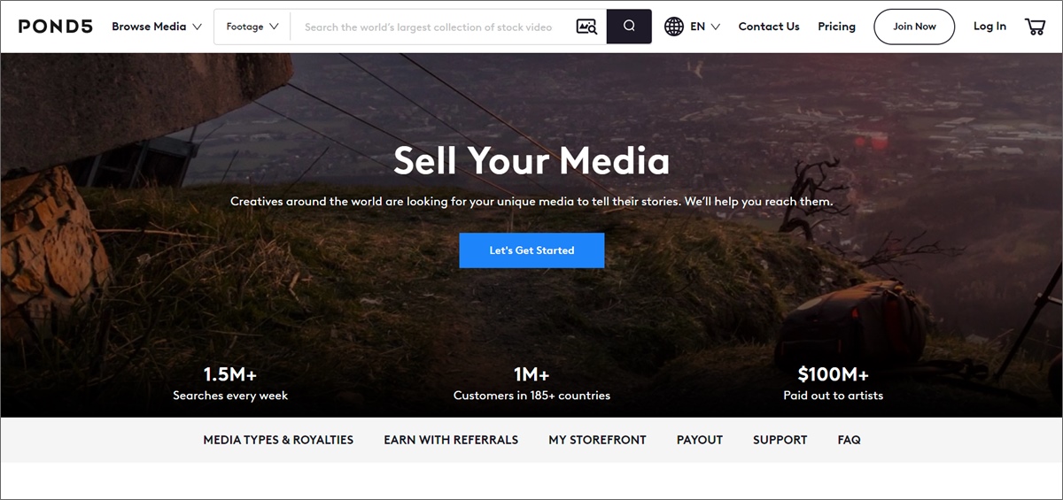 sell stock video on pond5