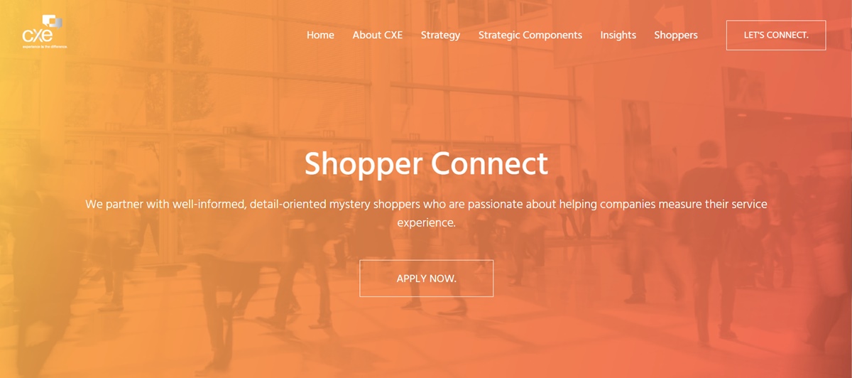 mystery shopping company cxe