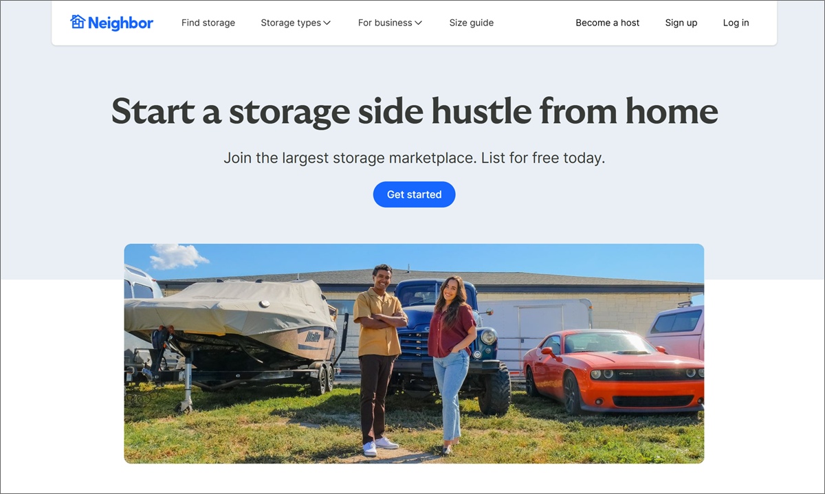 neighbor storage side hustle