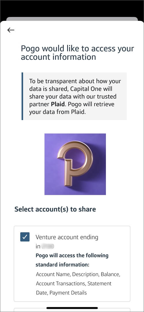 pogo plaid secure data sharing