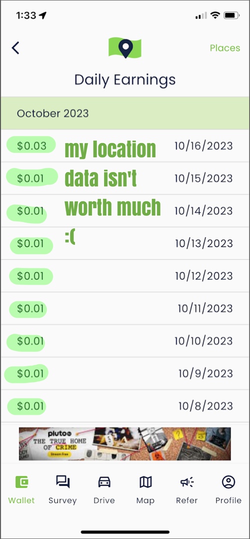 tapestri get paid for your location data