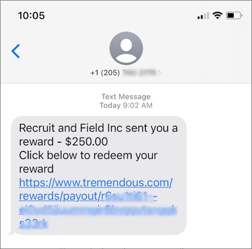 recruit and field payment