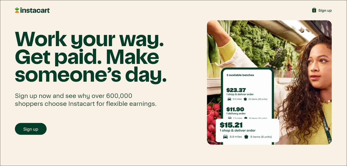 instacart app get paid