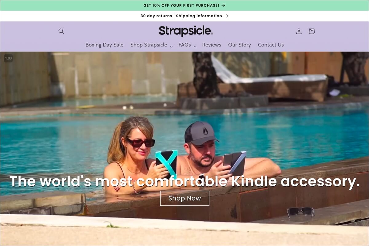 strapsicle homepage