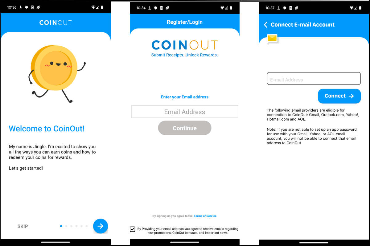 coinout registration