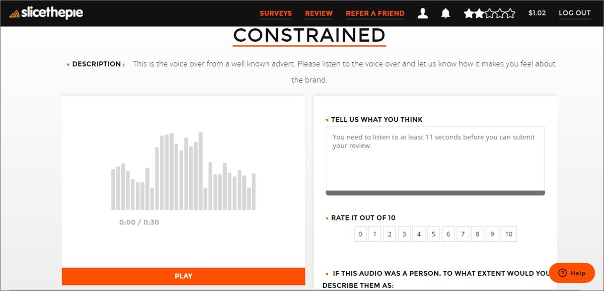 Slicethepie audio branding review