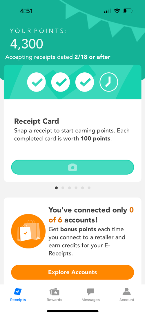 Receipt Pal receipt card