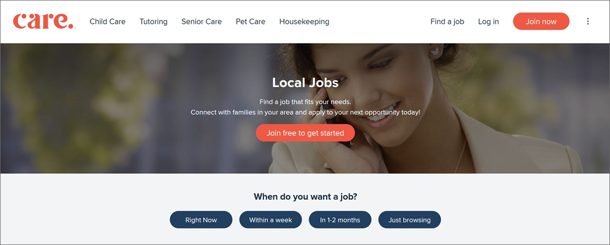 care local caregiving jobs
