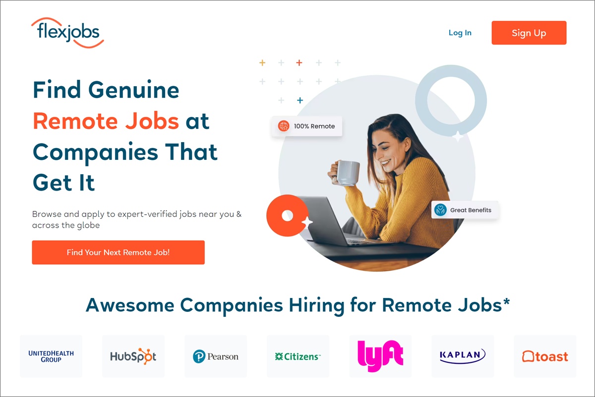 flexjobs homepage