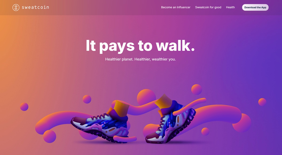 sweatcoin homepage