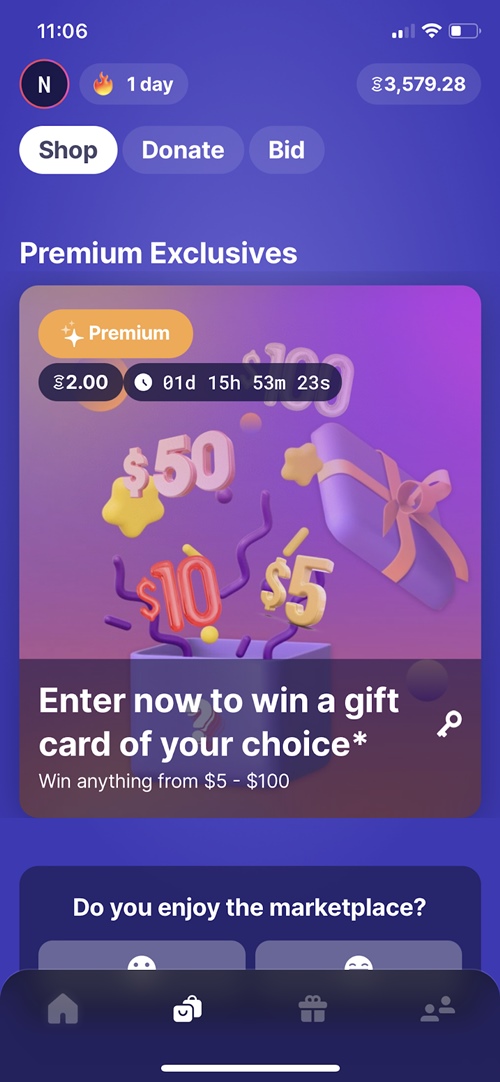 sweatcoin shop