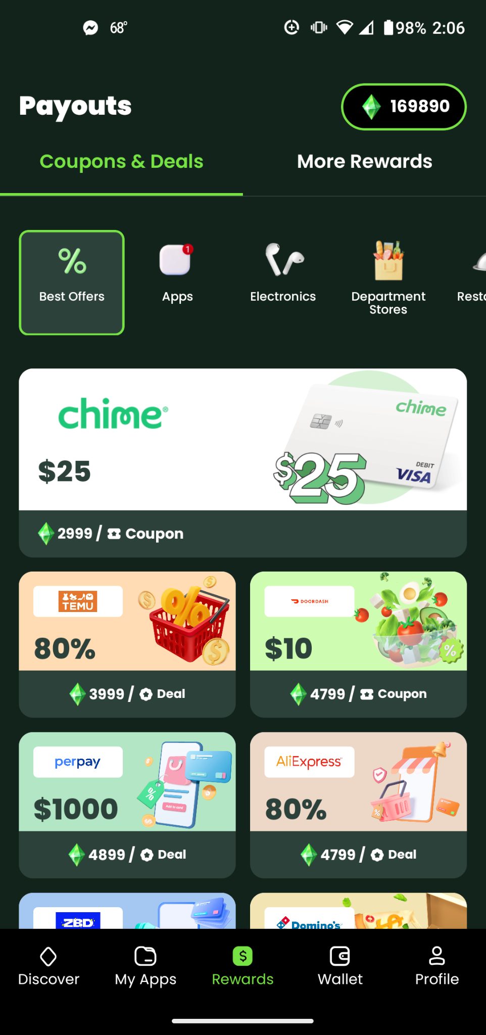 giraffe cash buying coupons