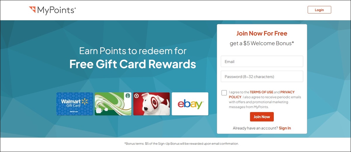 mypoints homepage