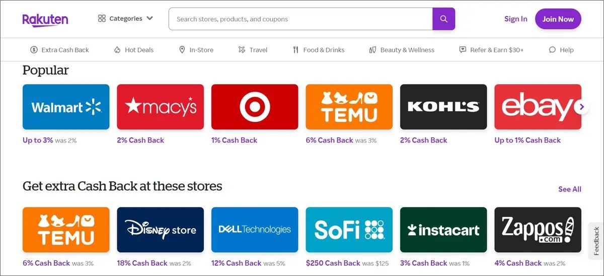 rakuten participating stores