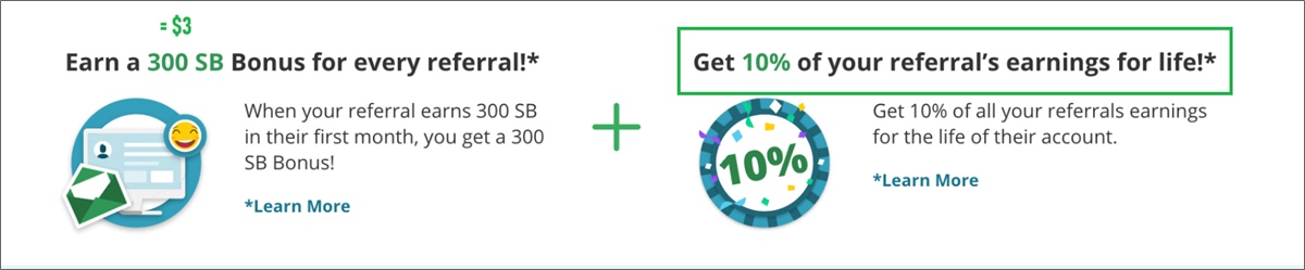 swagbucks referral bonus