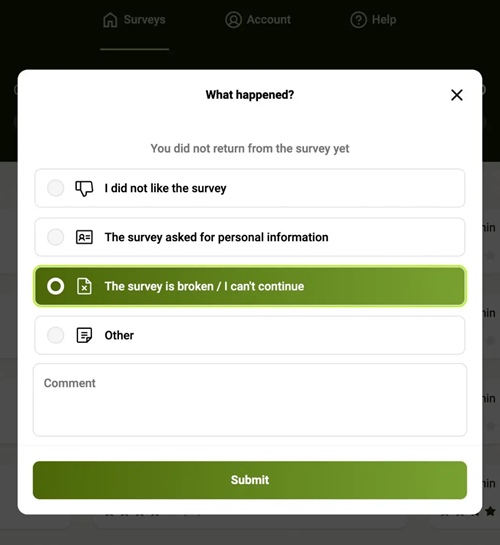 five surveys error