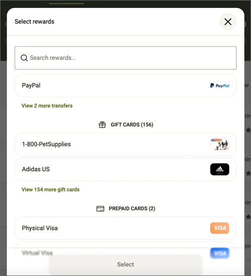 five surveys rewards