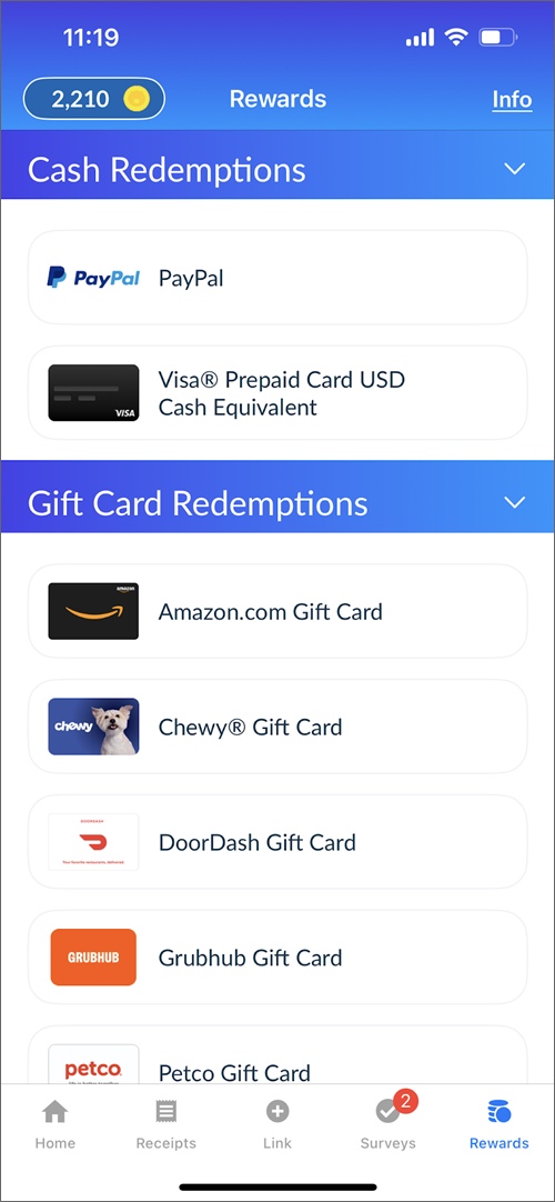 receipt hog payout options