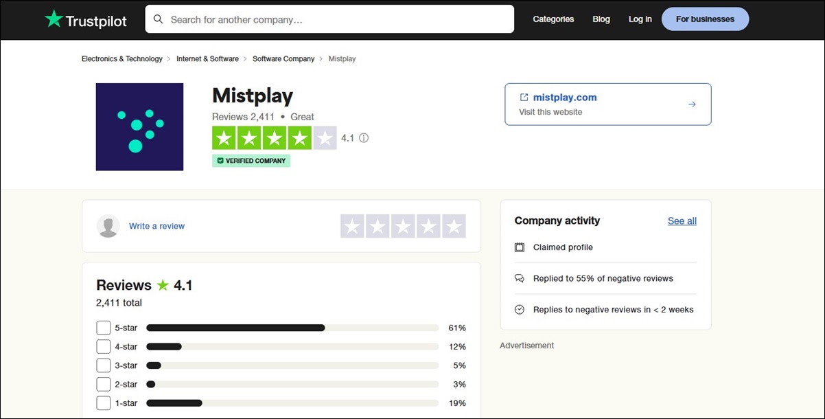 trustpilot mistplay