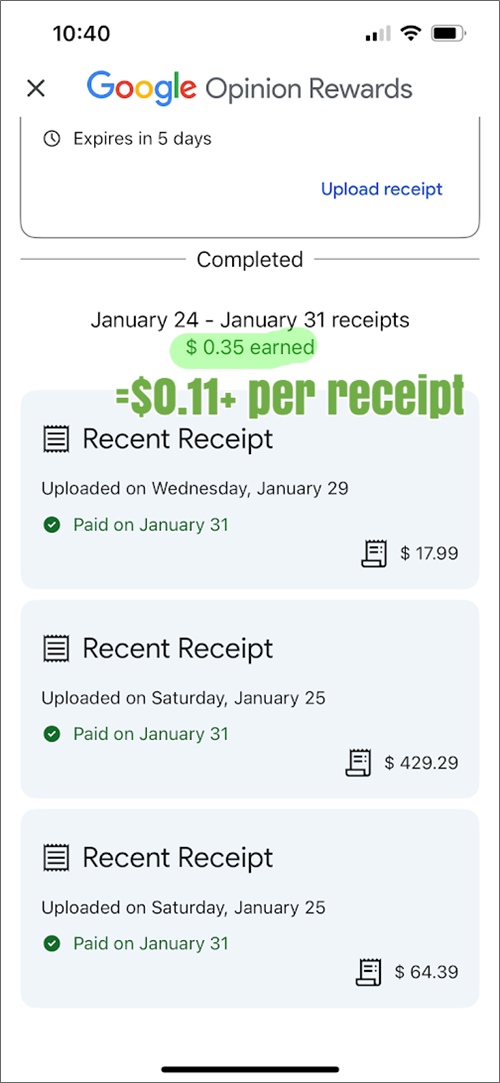 google opinion rewards