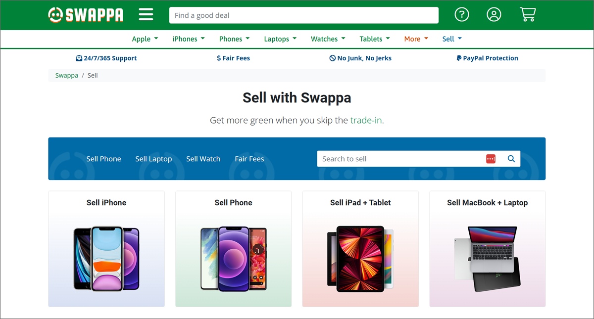 sell with swappa