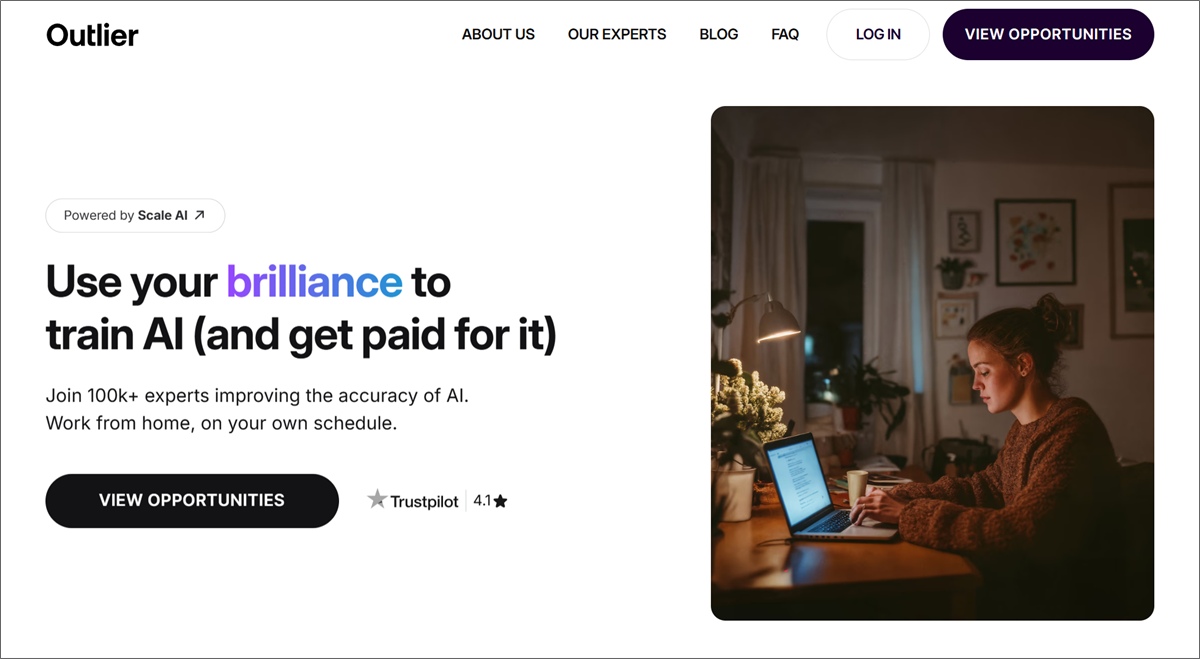 outlier homepage