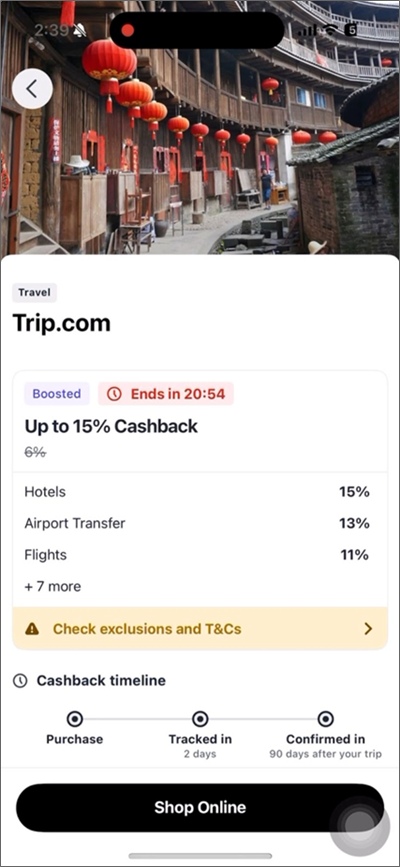 shopback travel promo